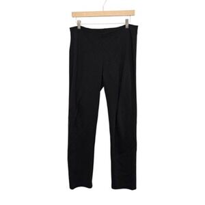 Eileen Fisher Pants‎ Womens Small Brown Pull On Stretch Straight Leg Knit Crepe